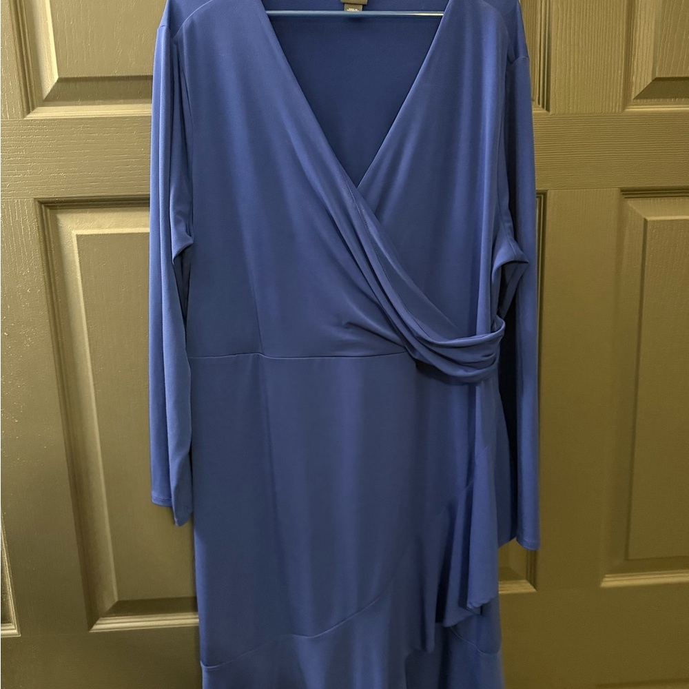 Covington Long Sleeve Blue Dress